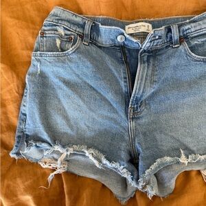 The mom short, high rise, Denim Blue Women's Shorts